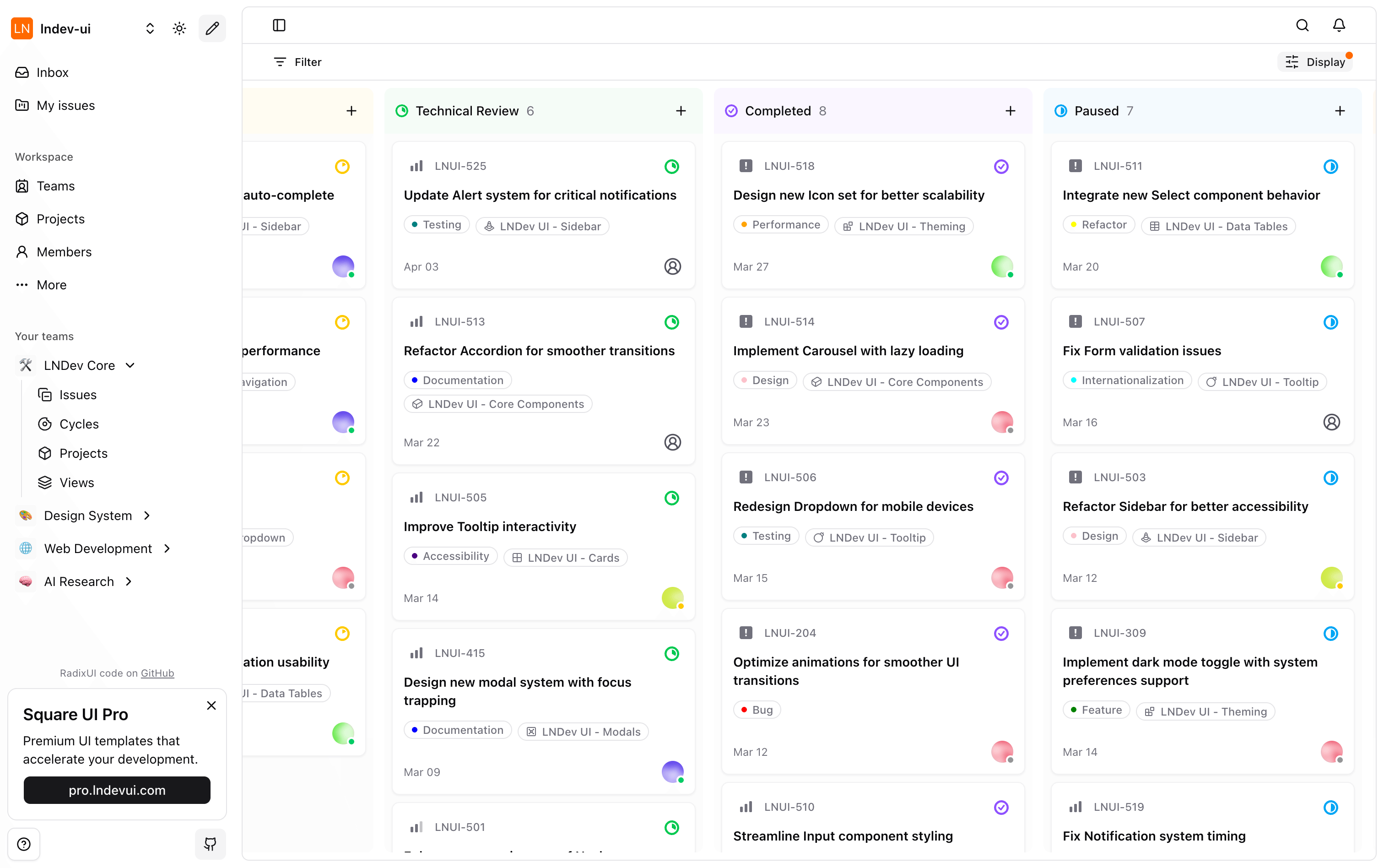 Square Ui Pattern Square UI — Open-source shadcn/ui layouts and templates